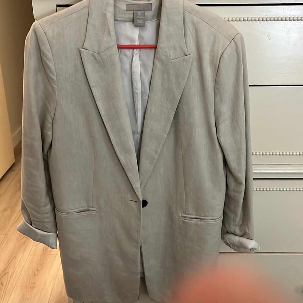 Cream off- white blazer